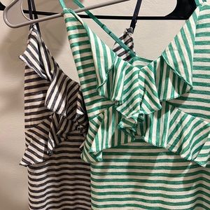 Bundle 2 maxi striped jersey dresses